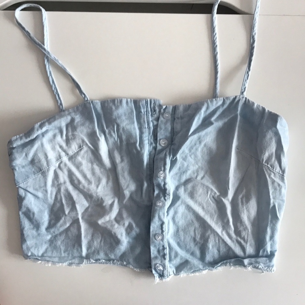 Button up crop top